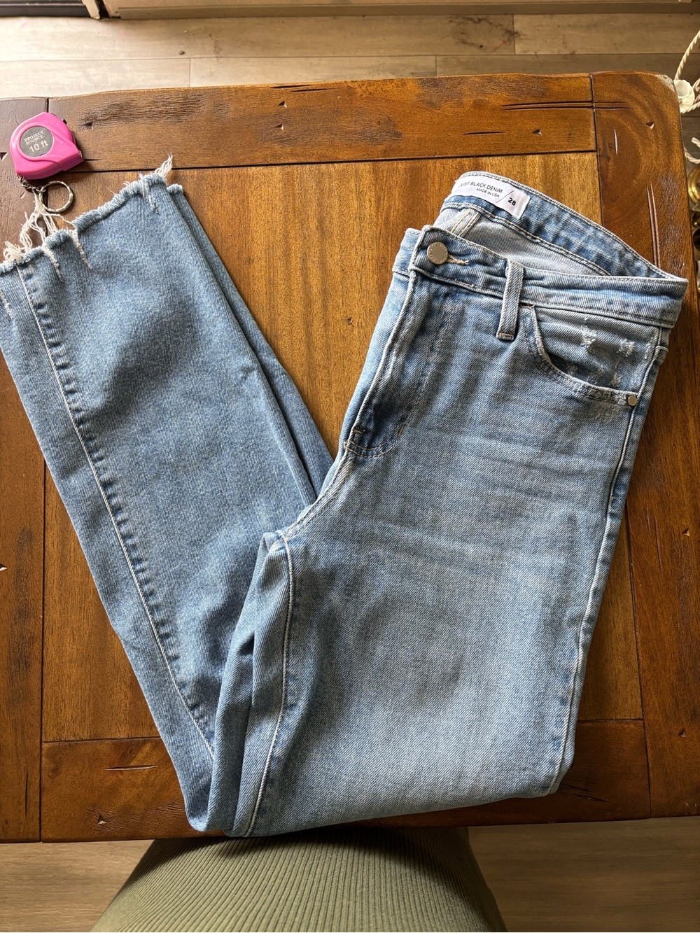 Just Black Denim Light Blue High-Rise Ankle Jeans